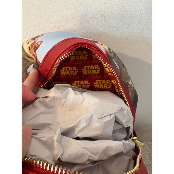 Loungefly Star Wars Phantom Menace Mini Backpack + Zip Around Wallet Bundle NEW - Picture 7 of 15